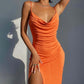 Robe longue en tricot pour femme, style décontracté et tempérament