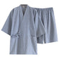 Japanese Lace-up Kimono Pajamas Men's Cotton Washed Loose