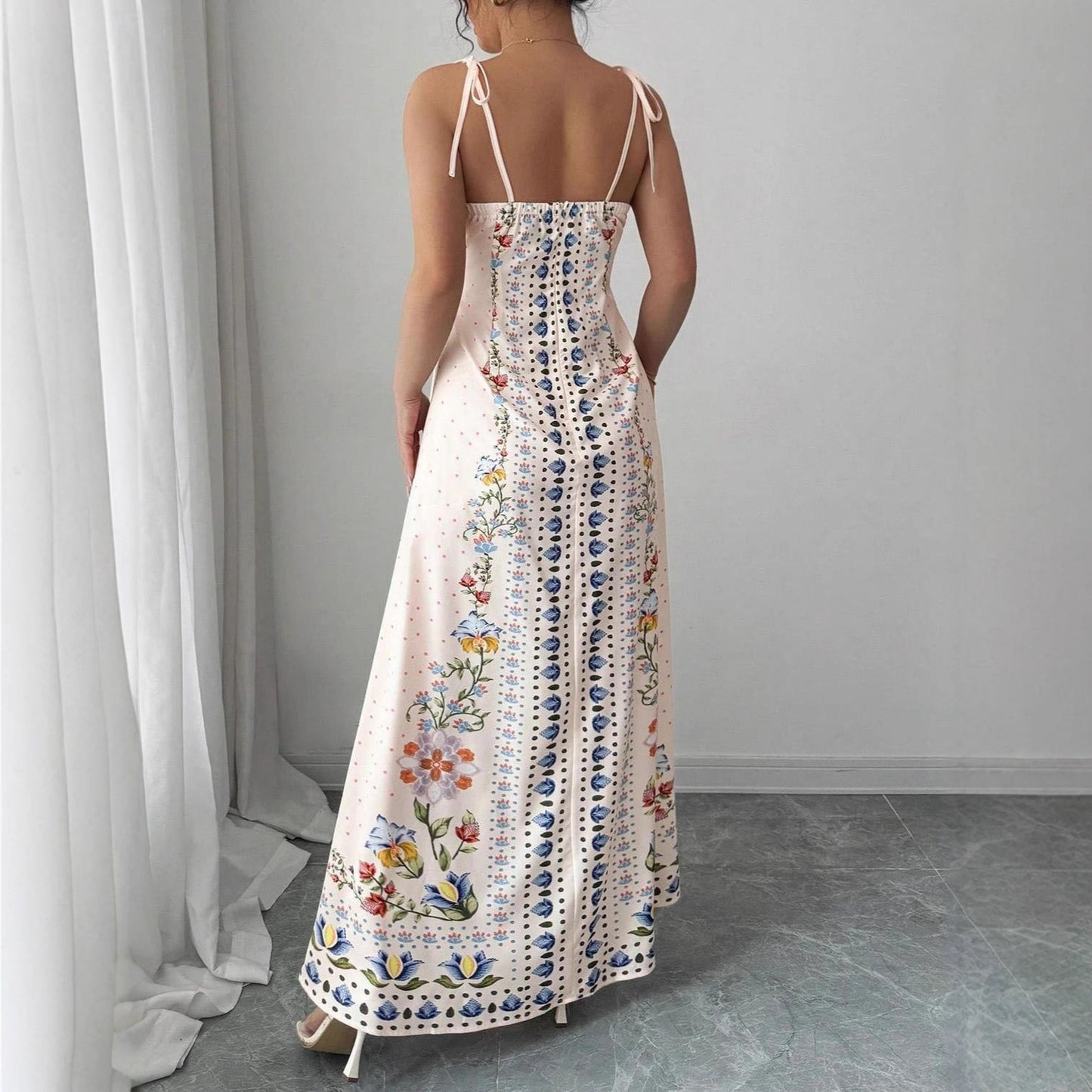 Women's Fashion Sleeveless Dress With Thin Straps