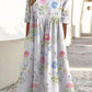 Women's Summer New V-neck Simple Printing Casual Dress In Stock Dress
