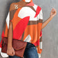Women's Fashion Bat Sleeve Printed Shirt