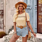 Women's Fashion Ruffled Short Sleeves T-shirt