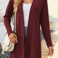 Women's Fashion Simple Solid Color Long Sleeve Loose Cardigan Coat