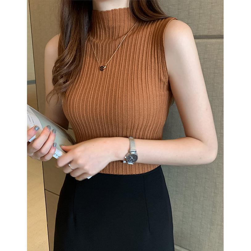 Camisole Vest Women's Suit Inner All Match Half Turtleneck