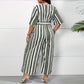 Women's Loose Short-sleeved Wide-leg Pants