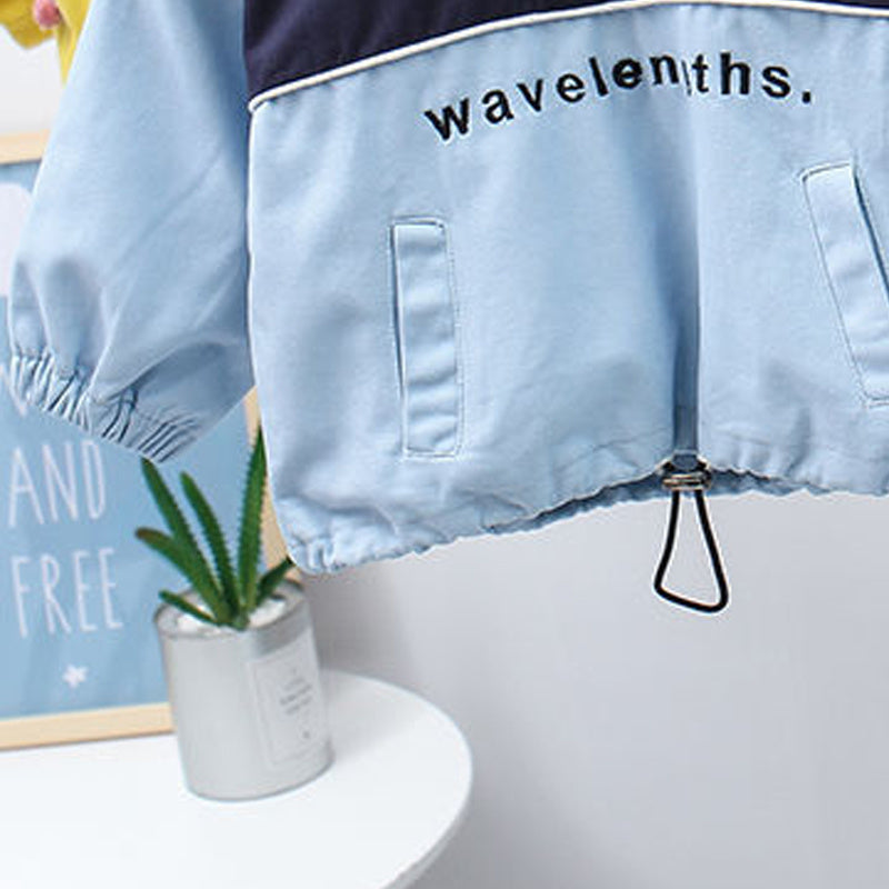 Girls Stitching Autumn Leisure Long Long Sleeve Two-piece Suit