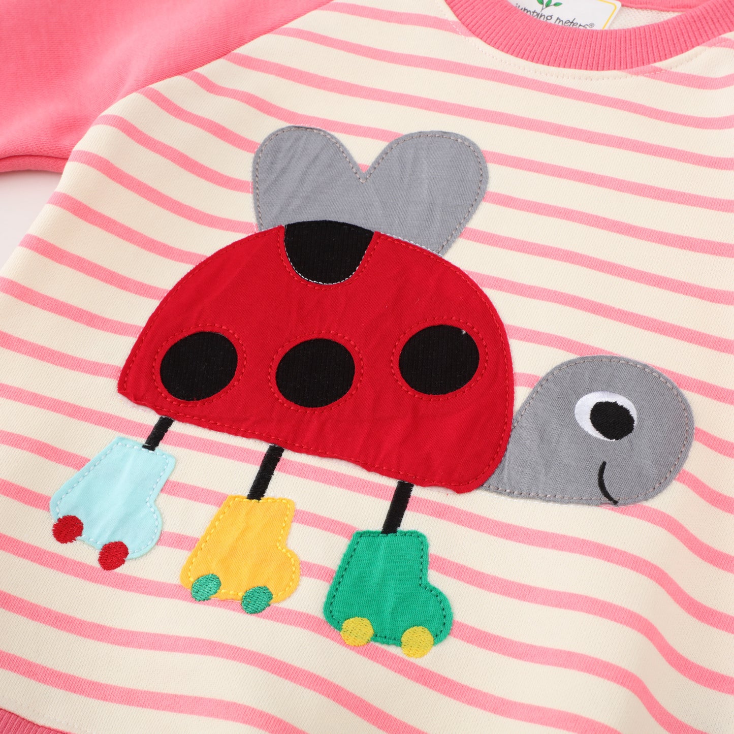 Cartoon Striped Girls Top Sweater