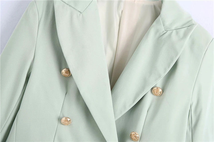 Pure Color Slim Casual Long-sleeved Slimming Blazer