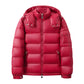 Warm Men's And Women's Glossy Hooded Jacket