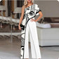 Wide Leg Pants With Fashionable Print Sideshow