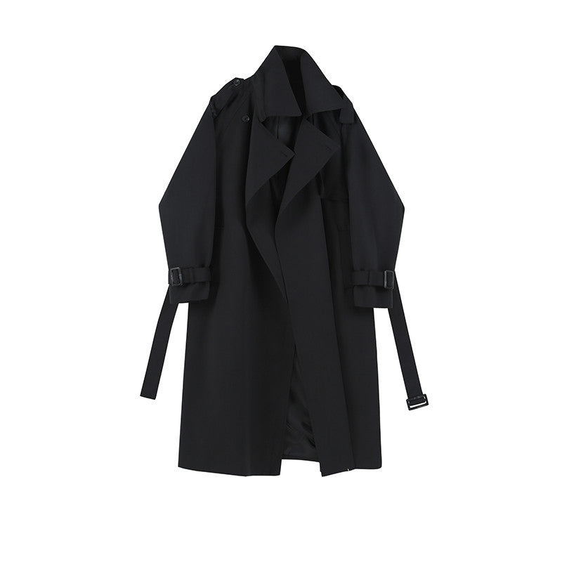 New Women's Loose Mid-length Trench Coat
