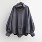 Women's Mid-length Loose Striped Fake Two-piece Shirt