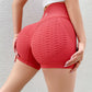 Short de sport à motif quadrillé pour femme, pantalon de yoga, de fitness, taille haute