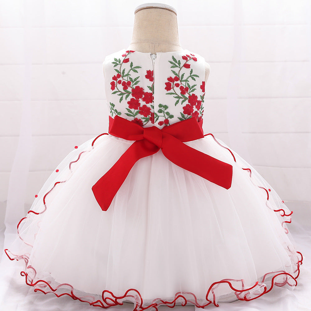 Robe de princesse à nœud papillon pour enfants