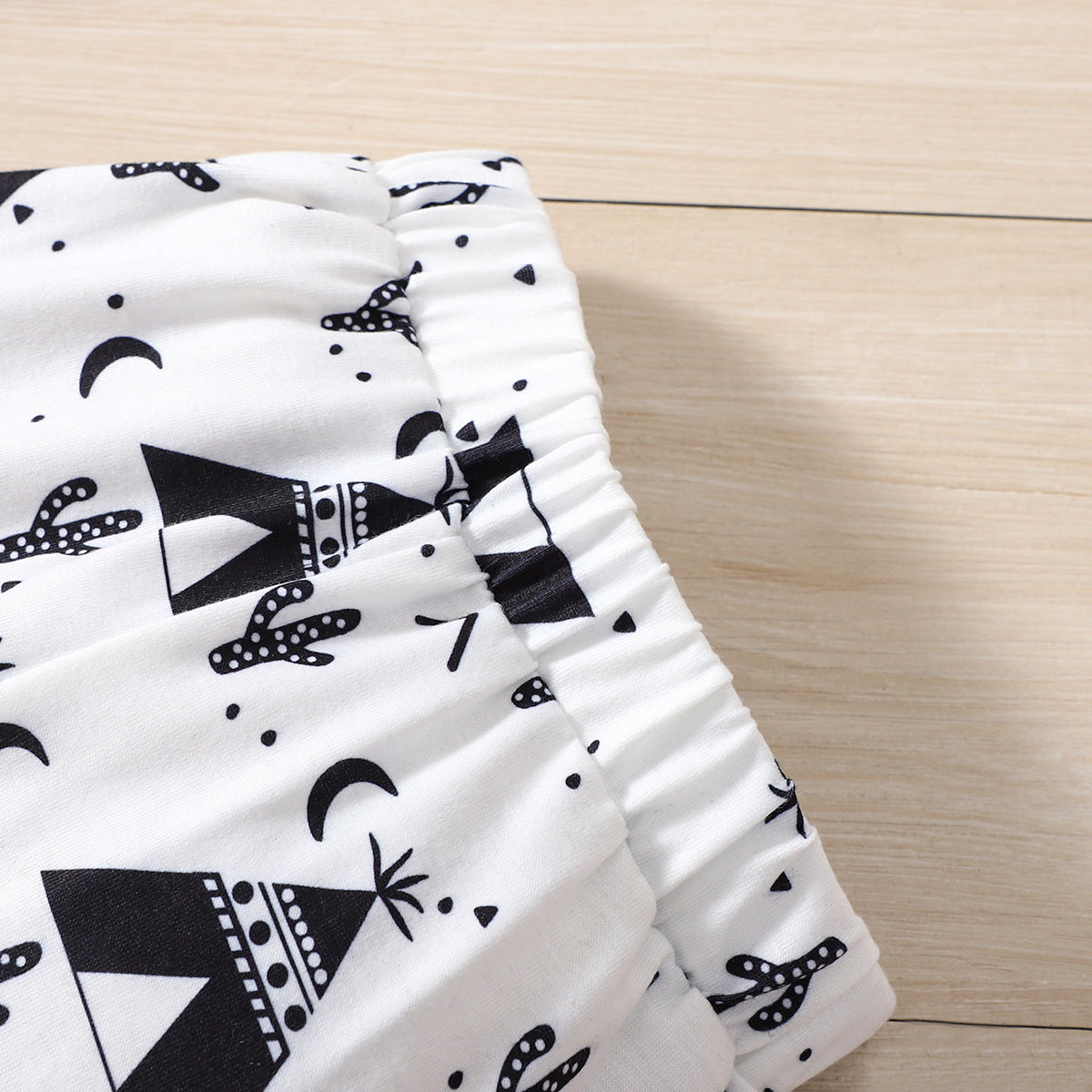 Cartoon Printed Trousers Hat Three-piece Set