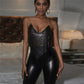 Summer Solid Color Slim Fit Backless Camisole