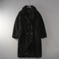 Women's Loose Lapel Over Knee Long Soft Waxy Teddy Coat Jacket