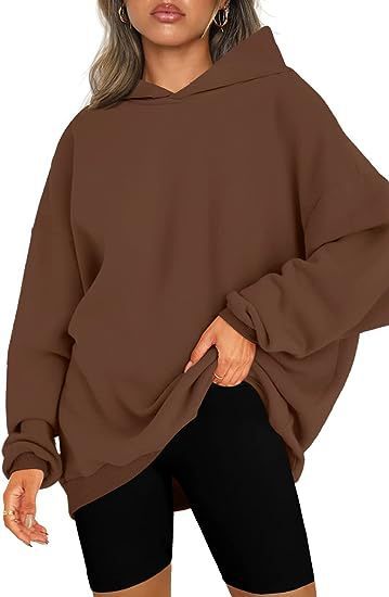 Pull à capuche ample surdimensionné pour femme