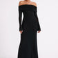 Off-neck Backless Private Clothing Socialite Dress