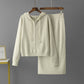 Women's Solid Color Fashion Niche Fashion Light Diamond Hooded Skirt Outfit