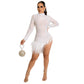 Robe sexy en maille à pompons