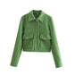 Women's Street Casual Soft Woolen Shirt Woolen Coat Top