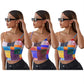 Women's Pit Strip Print Strapless Tube Top