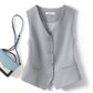 Women's Waistcoat Black Short Vest