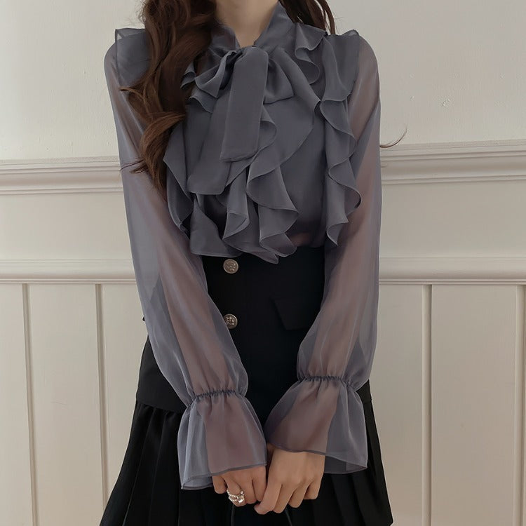 Professional Shirt Micro-through Women's Spring And Summer