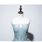 Grey Green Suspender Bra Evening Dress For Women