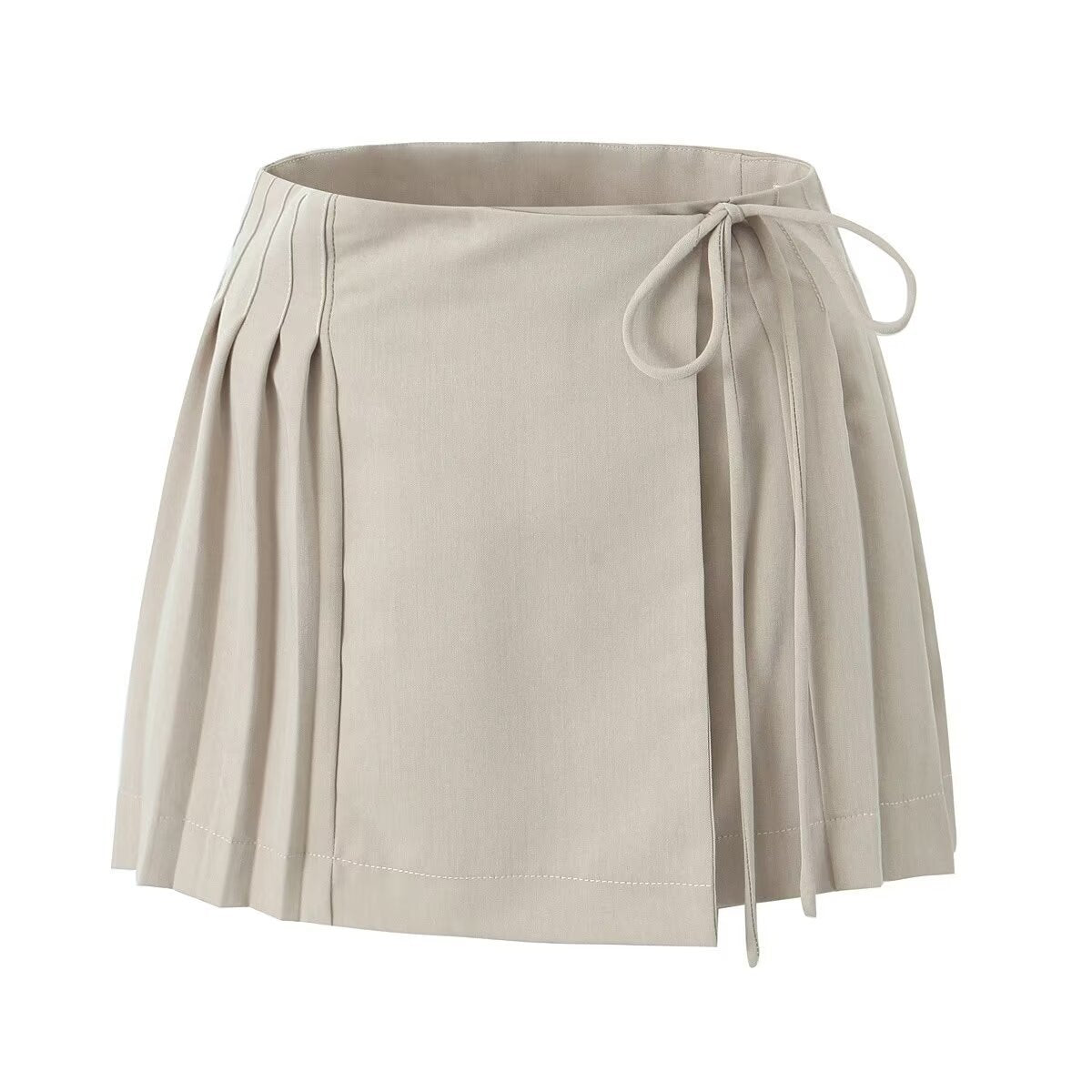 Jupe à lacets taille haute style rétro américain