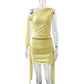 Pleated Slim Fit Skirt Mesh Stitching Two-piece Suit Pack