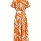 Elegant Short Sleeve Long Shirt Dress