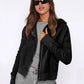 Sweat-shirt à capuche tendance pour femme, veste courte à fermeture éclair