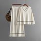 New Loose Casual Sweater Pullover Two-piece Dress Of Knitted Sweater
