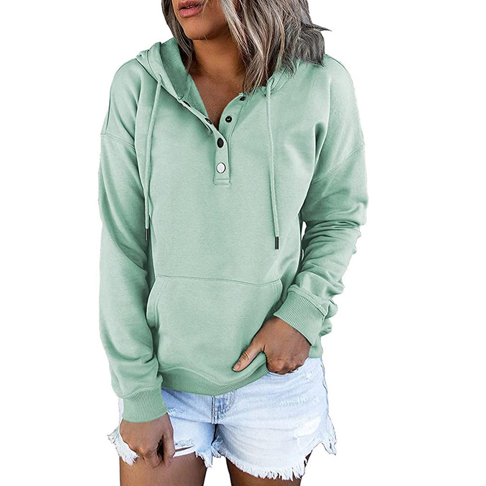Manteau à manches longues pour femme, pull ample et décontracté à capuche