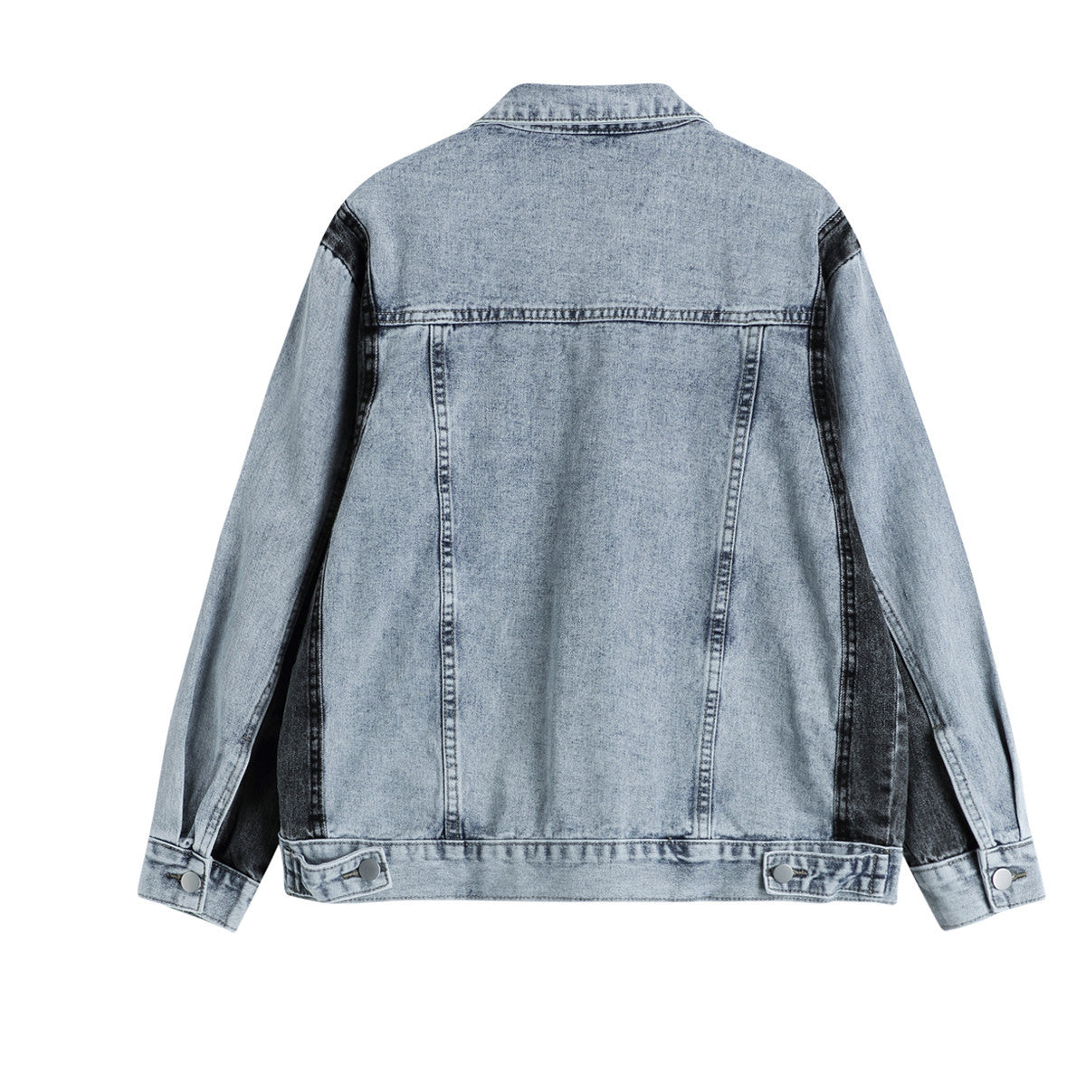 Women's Contrast Color Stitching All-match Thin Denim Jacket
