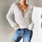 Lace Stitching Hollow Contrast Color Knitwear