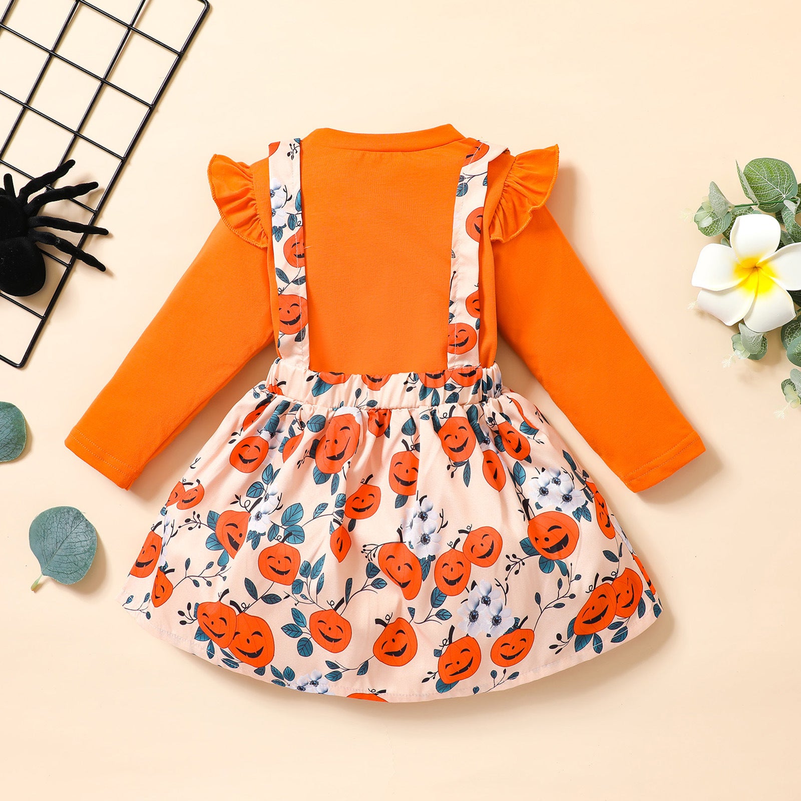 Ensemble deux pièces robe princesse à bretelles pour Halloween