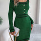Women's Long-sleeved Sweater Hip Skirt