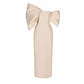 Bow French Elegant High Waist Dress