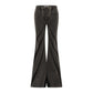 Color Contrast Patchwork Tube Top Three-dimensional Elastic Washed Jeans Two-piece Set