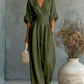 Waist-cinching V-neck Elegant Womens Jumpsuit