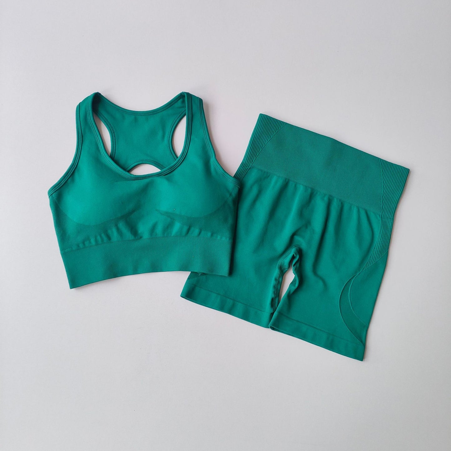 Quick-drying Sports Suit Women's Seamless Yoga Suit Yoga Clothes Shorts Two-piece Set