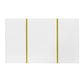 White High-gloss Coffee Table, Modern And Simple, With 2 Drawers