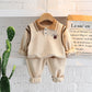 Children's Lapel Sweatshirt Sports Two-Piece Set