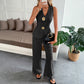 Simple-style Vest And Straight-leg Pants Womens Summer Two-piece Set