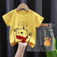 Ensemble t-shirt d'été à manches courtes pour enfant en pur coton