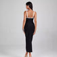 Bandage Dress Sling Stitched Backless Slim Fit Bandage