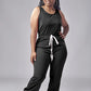 European And American Waist Drawstring Jumpsuit Trousers Fashion Casual Exercise